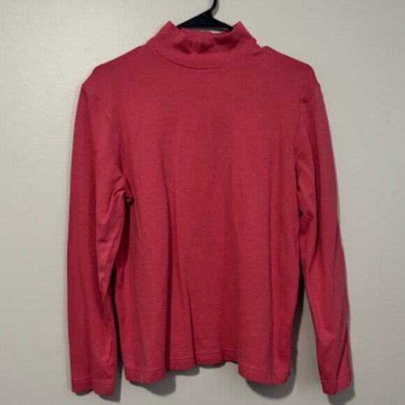 USED Womans Croft & Barrow Stretch Long Sleeve Turtle Neck Shirt Color Pink Sz M - Picture 1 of 1